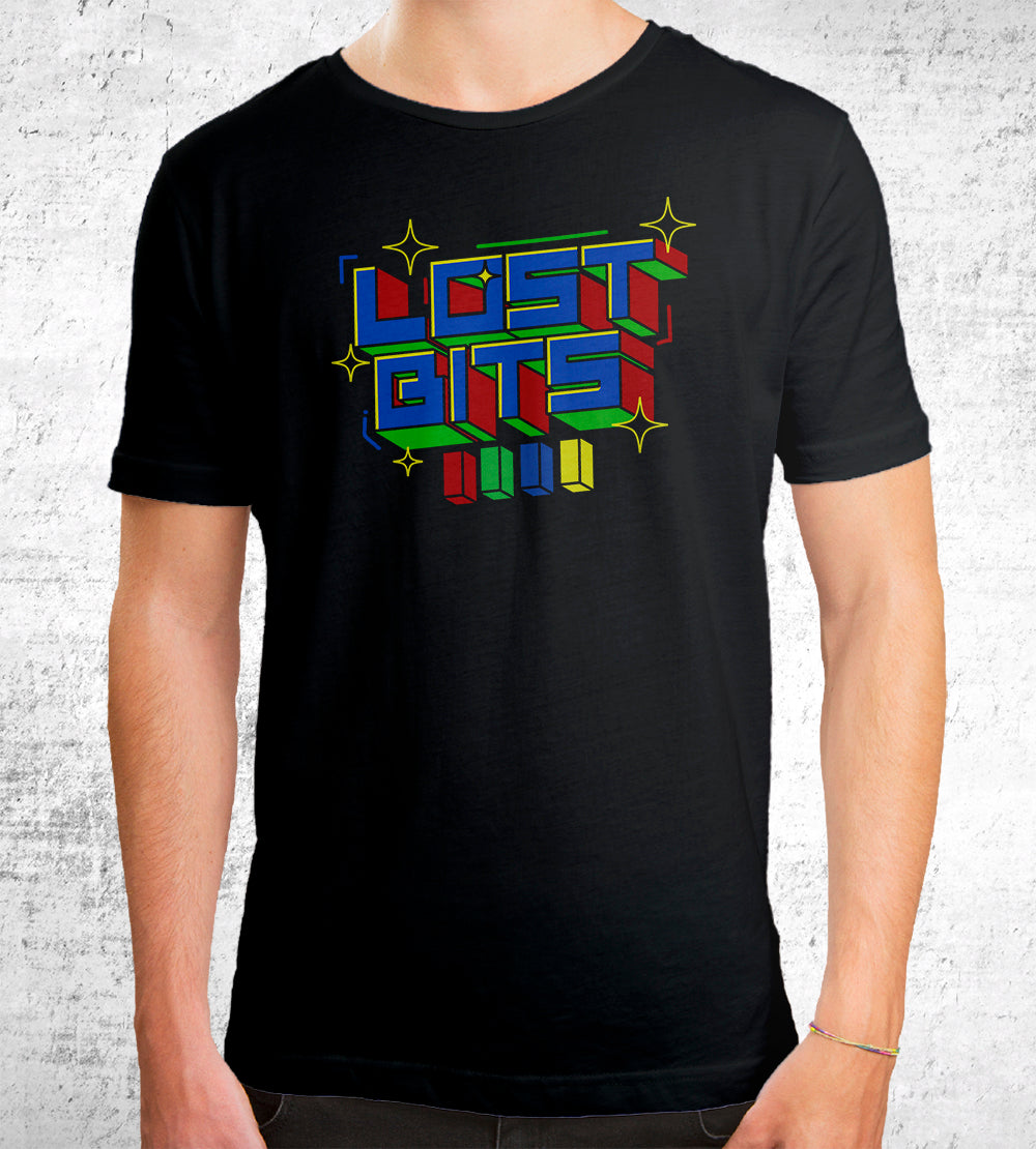 Lost Bits T-Shirt T-Shirts by TetraBitGaming - Pixel Empire