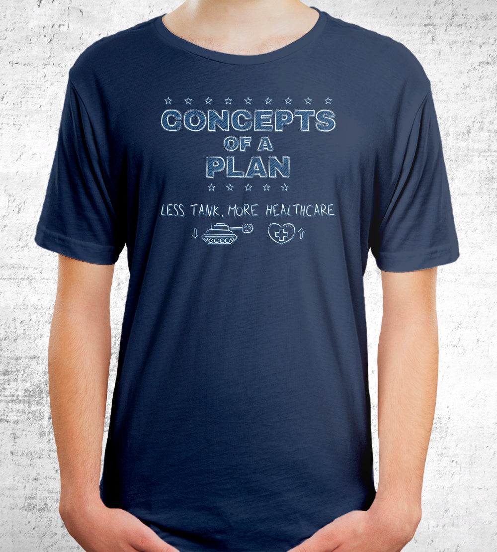 Concepts of a Plan (Navy) T-Shirts by Charalanahzard - Pixel Empire