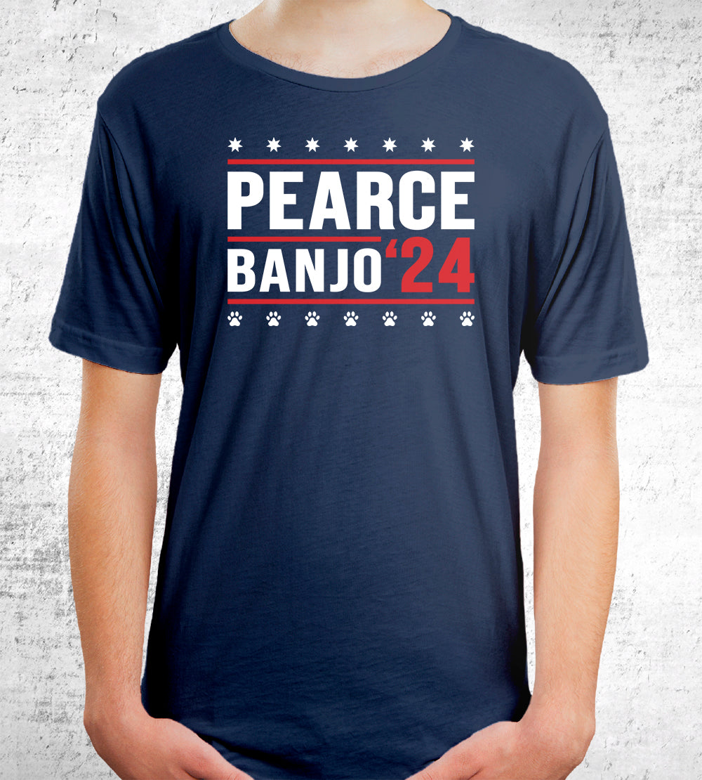 Pearce Banjo '24 T-Shirts by Charalanahzard - Pixel Empire