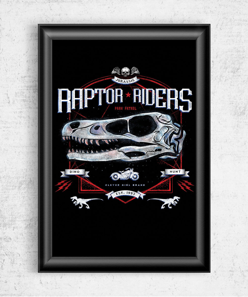 Raptor Riders Posters by Barrett Biggers - Pixel Empire