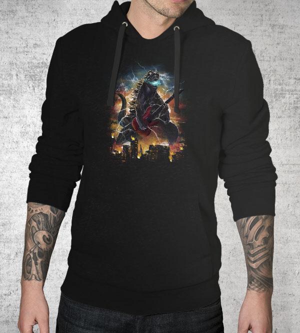 Guitarzilla Hoodies by Dan Elijah Fajardo - Pixel Empire