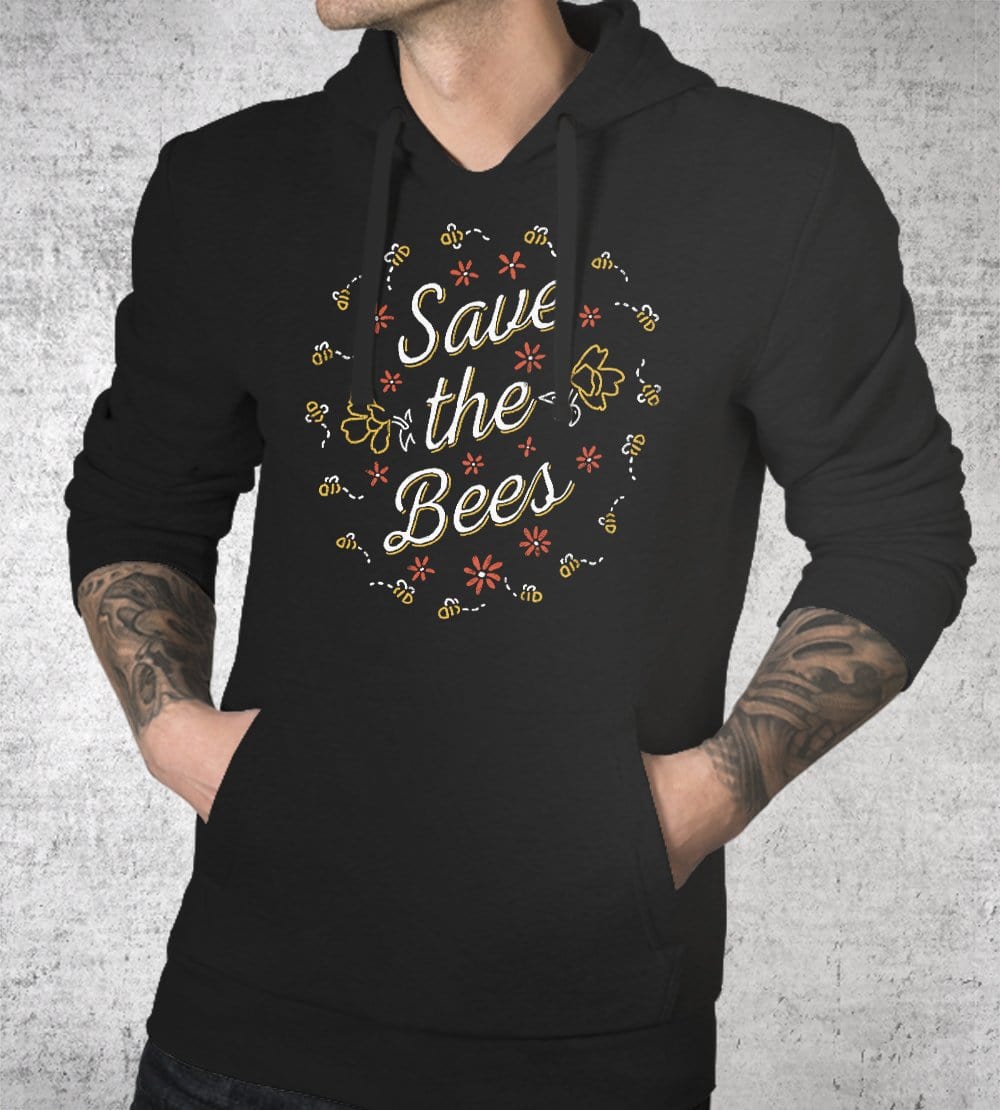 Save The Bees Hoodies by Ronan Lynam - Pixel Empire