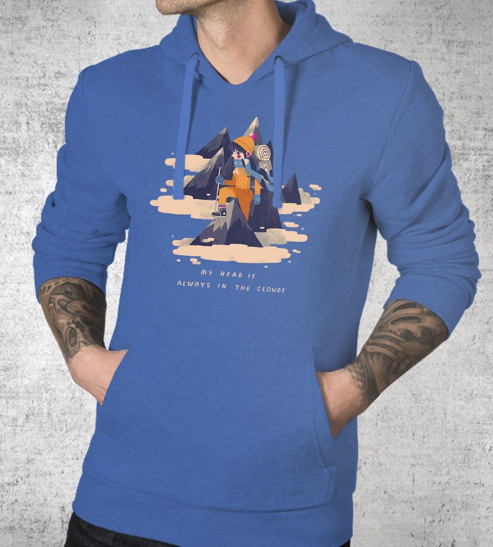 My Head Is Always In The Clouds Hoodies by Louis Roskosch - Pixel Empire