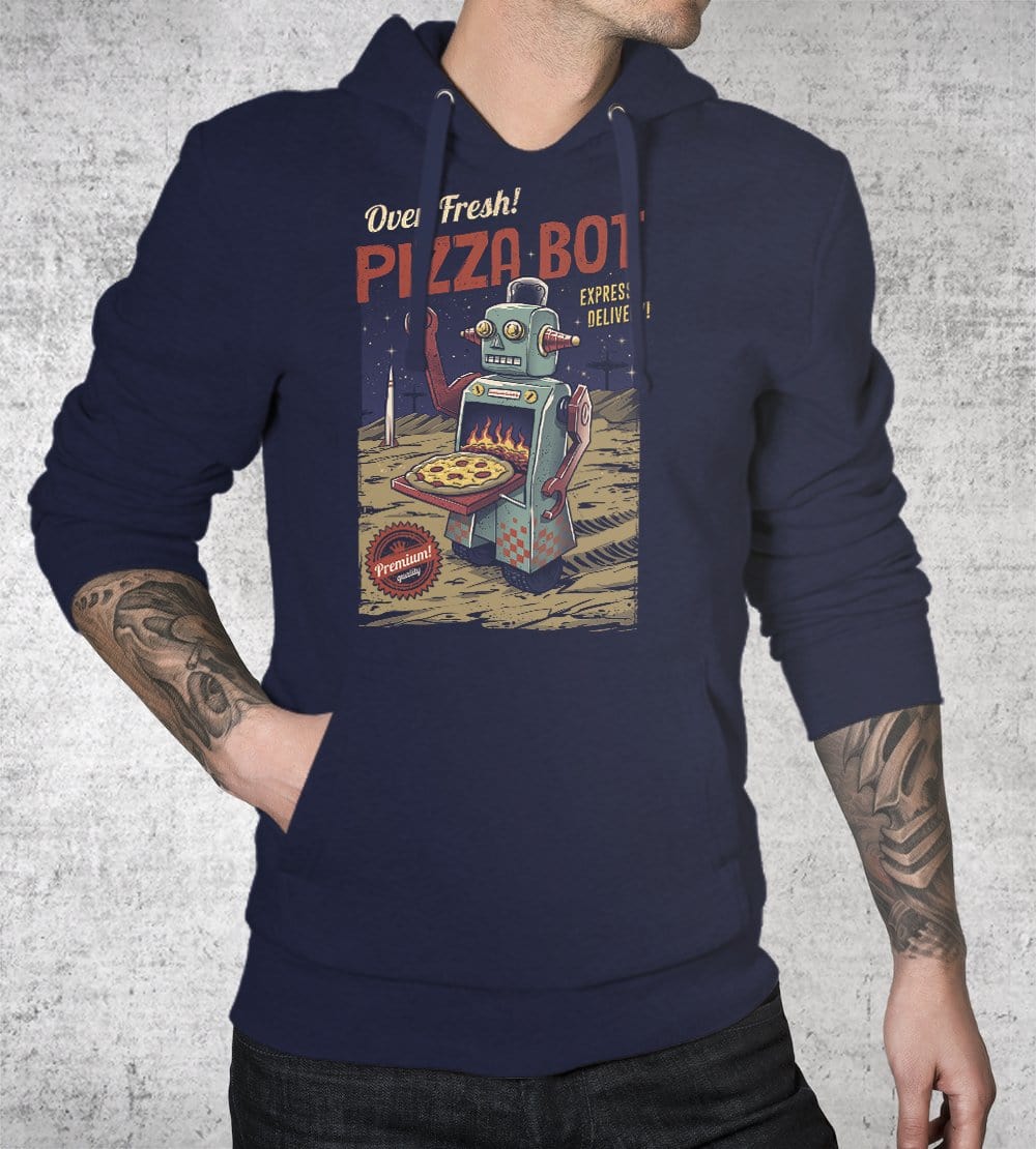 Pizza Bot Hoodies by Vincent Trinidad - Pixel Empire