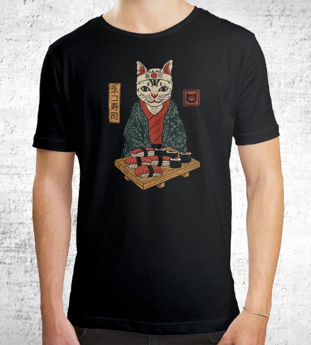 Neko Sushi Bar T-Shirts by Vincent Trinidad - Pixel Empire