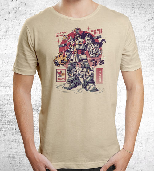 Mecha Jesus T-Shirts by Ilustrata - Pixel Empire