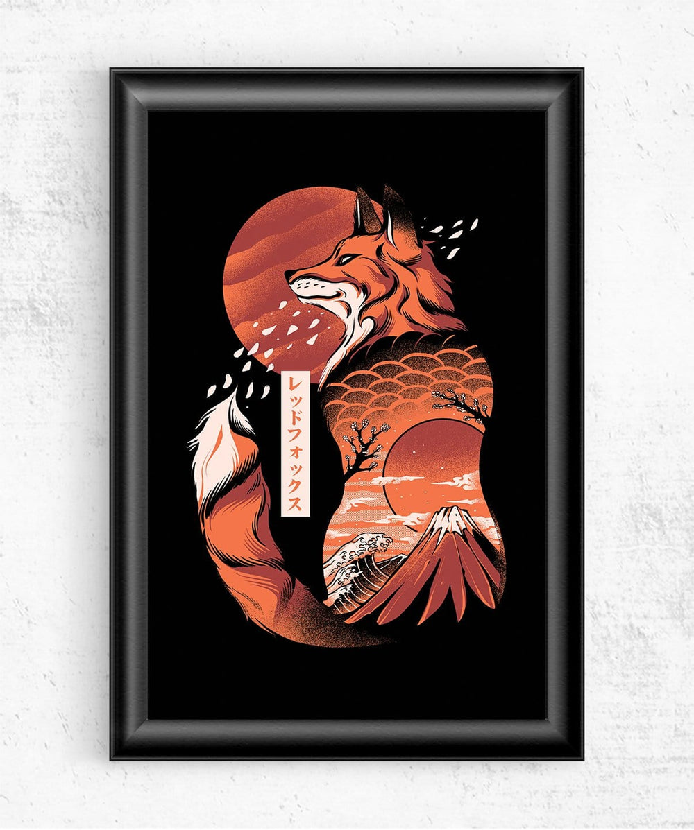 Japanese Fox Posters by Ilustrata - Pixel Empire