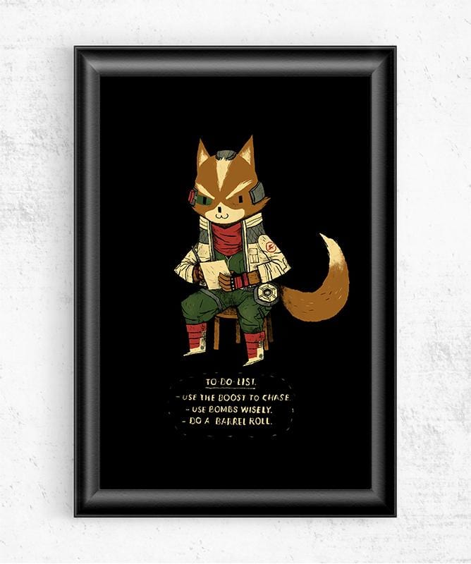 Fox To Do Posters by Louis Roskosch - Pixel Empire