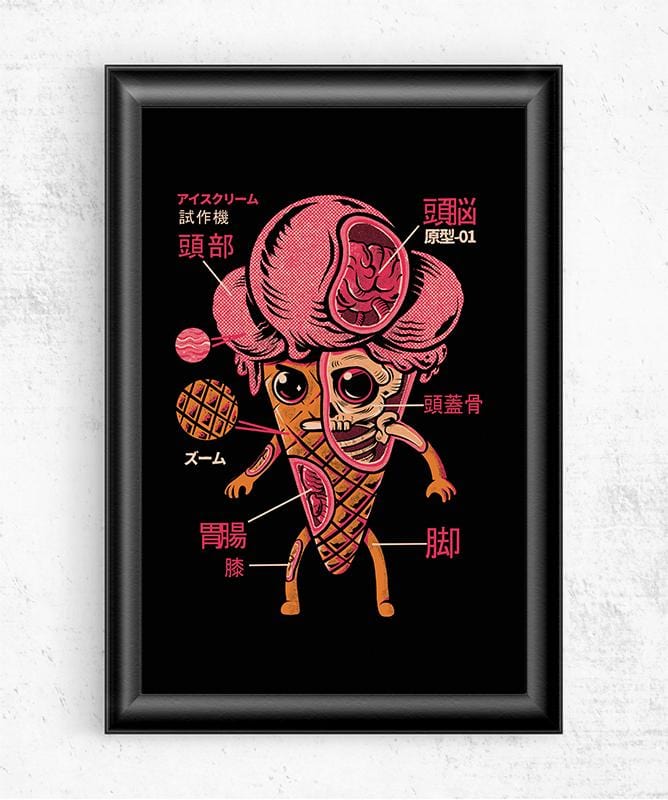 Ice Cream Kaiju Posters by Ilustrata - Pixel Empire