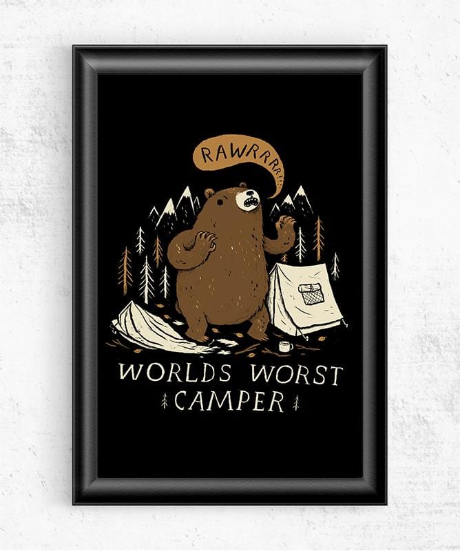 World's Worst Camper Posters by Louis Roskosch - Pixel Empire