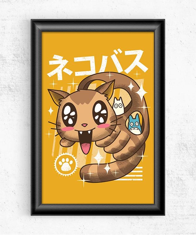 Kawaii Nekobasu Posters by Vincent Trinidad - Pixel Empire