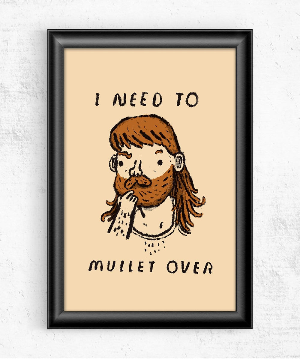 I Need to Mullet Over Posters by Louis Roskosch - Pixel Empire