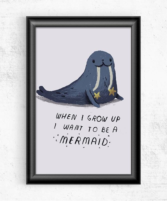 I Want to be a Mermaid Posters by Louis Roskosch - Pixel Empire