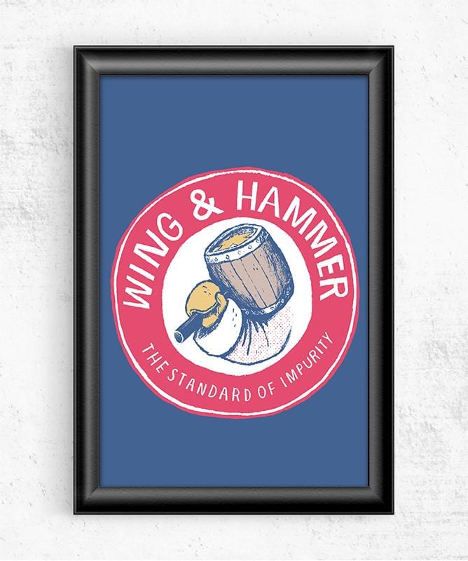 Wing & Hammer Posters by Louis Roskosch - Pixel Empire