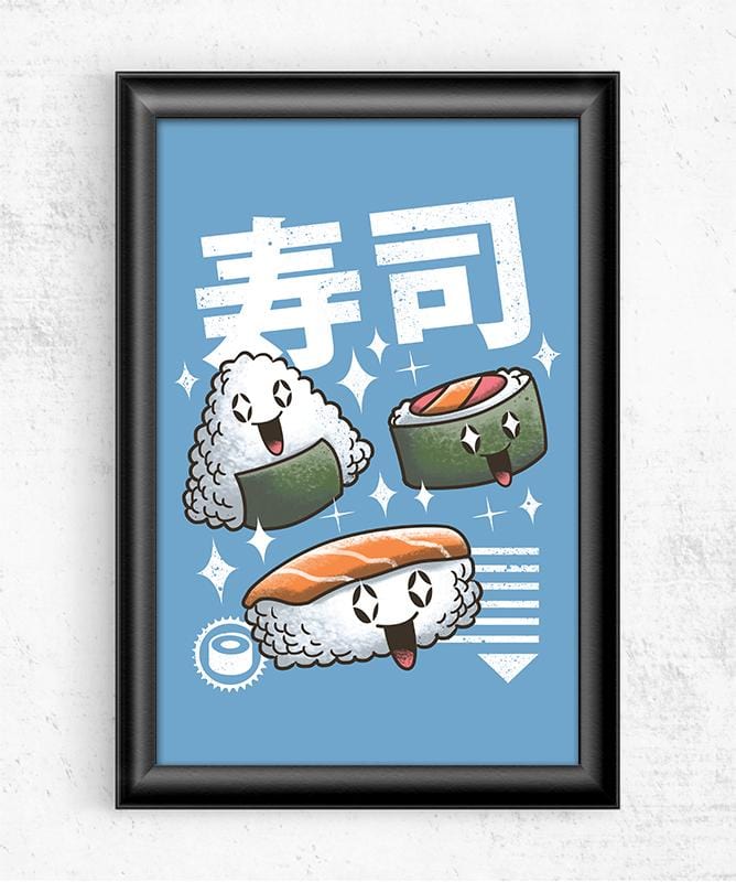 Kawaii Sushi Posters by Vincent Trinidad - Pixel Empire