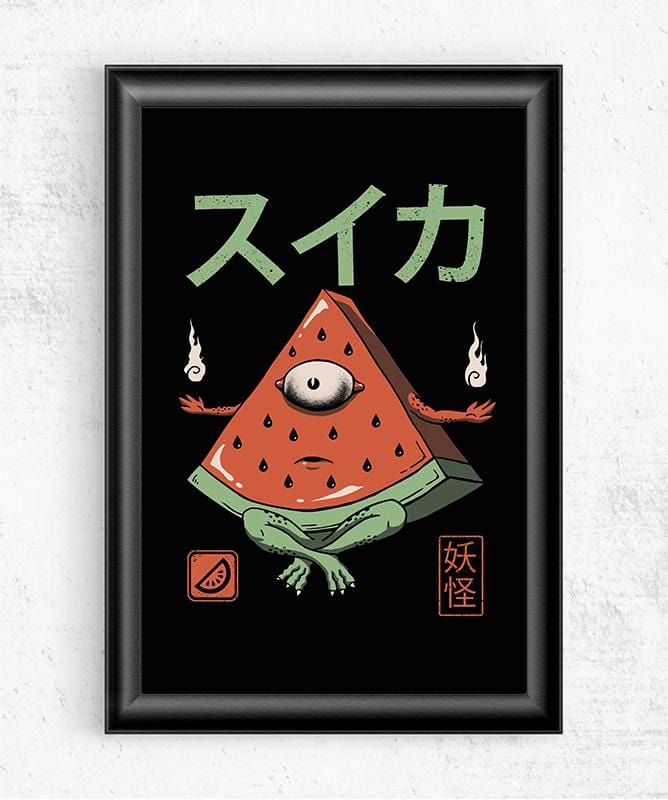 Yokai Watermelon Posters by Vincent Trinidad - Pixel Empire