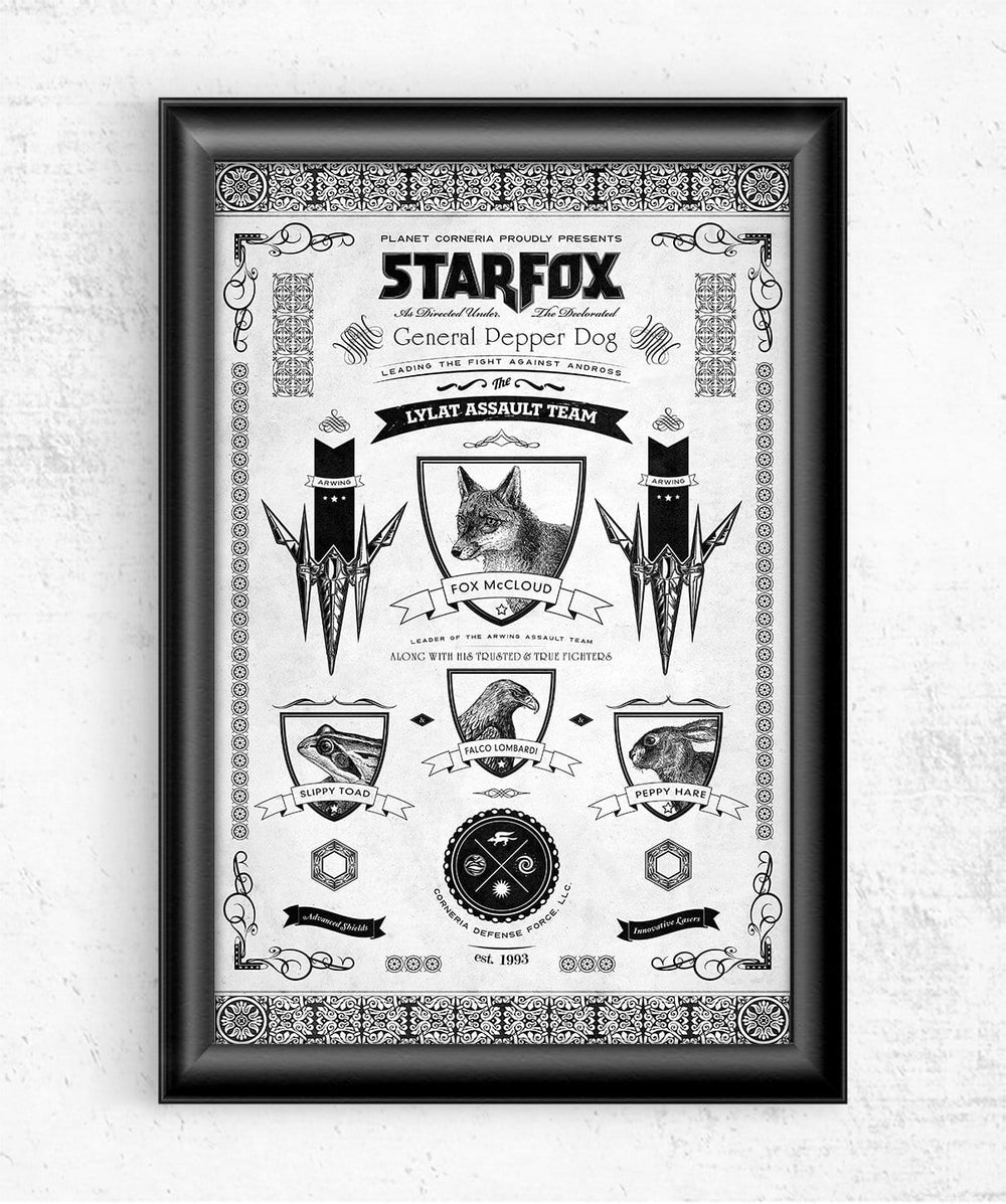 Starfox // Vintage Advertisement Posters by Barrett Biggers - Pixel Empire