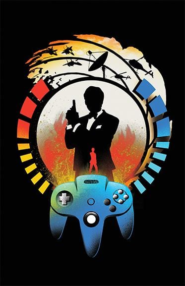 Goldeneye James Bond Art Print Poster Matthew Peak outlet N64