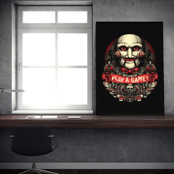 Art Poster I Want To Play A Game