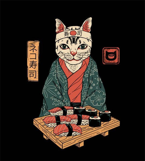 Neko Sushi Bar T-Shirts by Vincent Trinidad - Pixel Empire