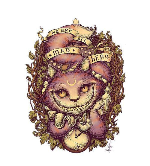 Cheshire Cat T-Shirts by Medusa Dollmaker - Pixel Empire