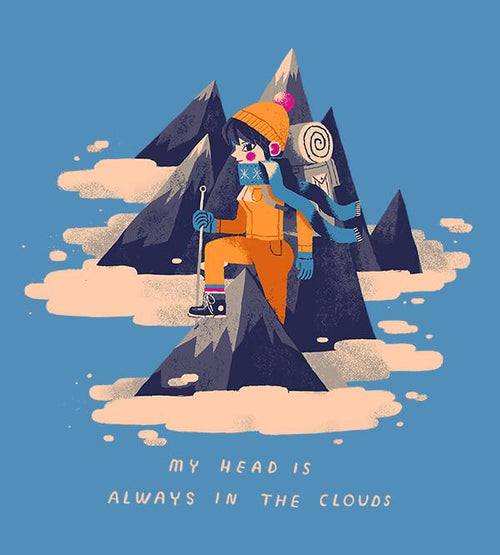 My Head Is Always In The Clouds Hoodies by Louis Roskosch - Pixel Empire