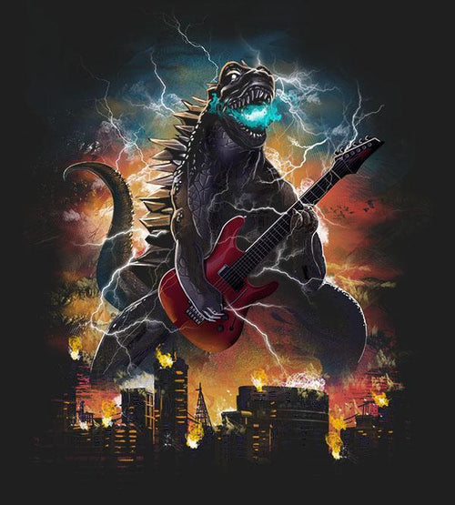 Guitarzilla Hoodies by Dan Elijah Fajardo - Pixel Empire