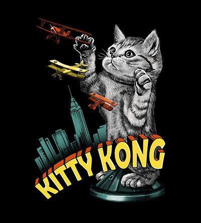 Kitty Kong T-Shirts by Vincent Trinidad - Pixel Empire